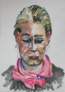Stana 06, Portrait, Pastell